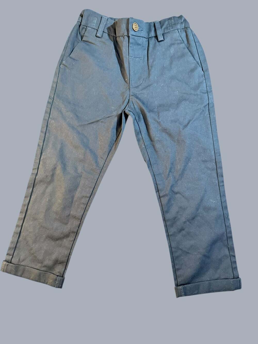 NEXT Toddler Boys Navy Chino Trousers (Part of 4 Piece Set) Size 3-4yrs